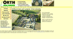 Desktop Screenshot of holzwerk-orth.de