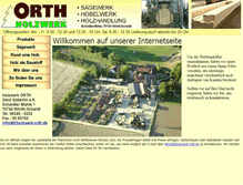 Tablet Screenshot of holzwerk-orth.de
